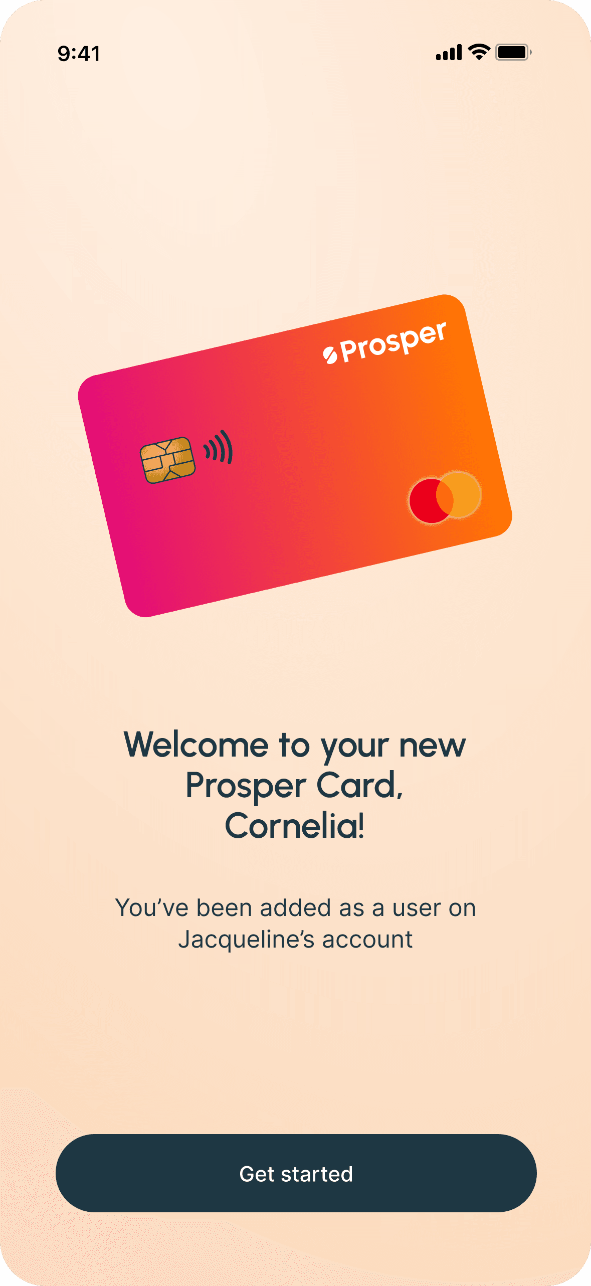 Authorized user screen