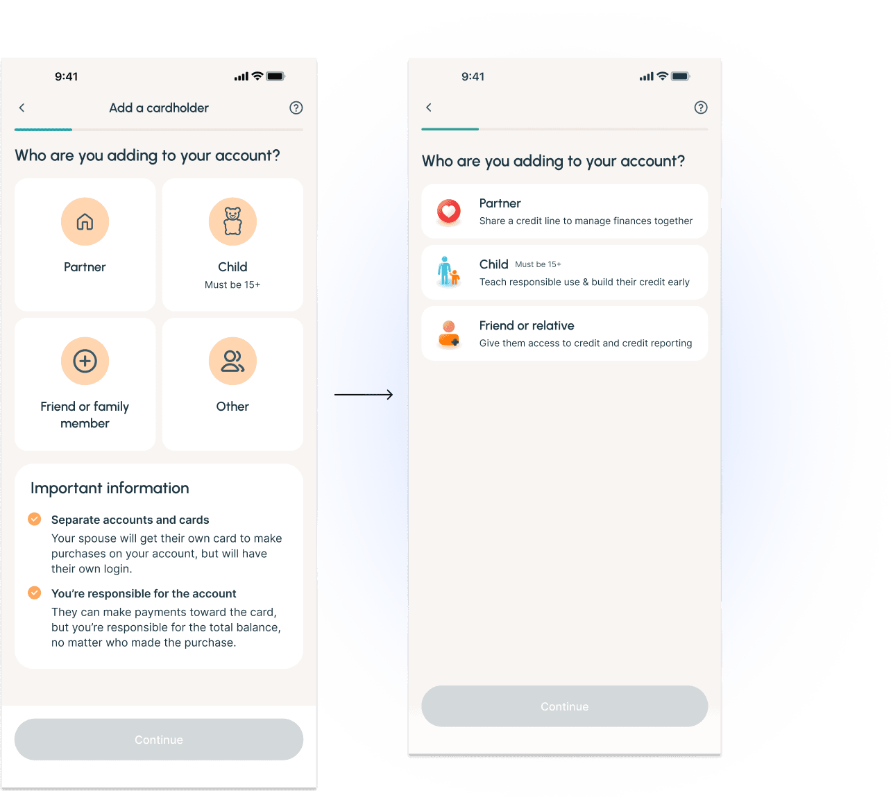 Low-fidelity test vs finished product — who are you adding screen