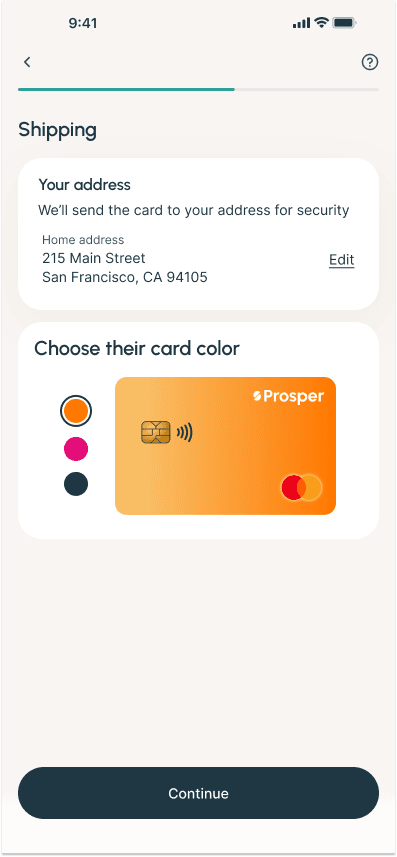 Credit reporting screen